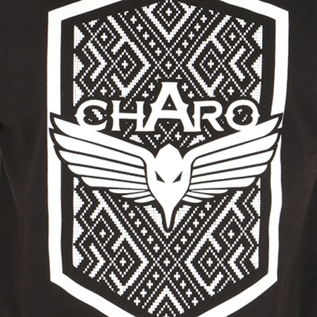 Charo - Tee Shirt Traditional Pattern Noir