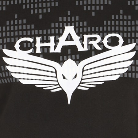 Charo - Sweat Crewneck Target Noir Gris