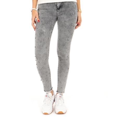 Girls Outfit - Jean Skinny Femme 12417 Gris
