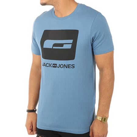 Jack And Jones - Tee Shirt Friday Bleu Pétrole