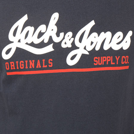 Jack And Jones - Tee Shirt Traffic Bleu Marine
