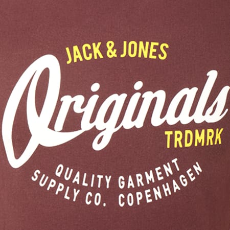 Jack And Jones - Tee Shirt Traffic Bordeaux