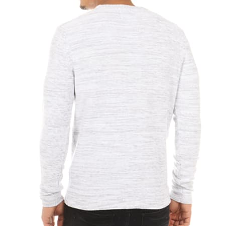 Jack And Jones - Pull Burns Gris Clair Chiné