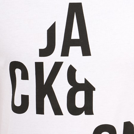 Jack And Jones - Tee Shirt Cutter Blanc