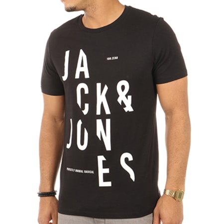 Jack And Jones - Tee Shirt Cutter Noir