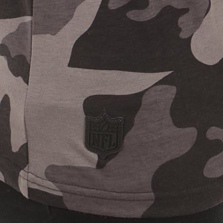 New Era - Tee Shirt NTC Raglan Oakland Raiders Gris Anthracite Camouflage