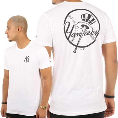 New Era - Tee Shirt East Coast Graphic New York Yankees MLB Blanc
