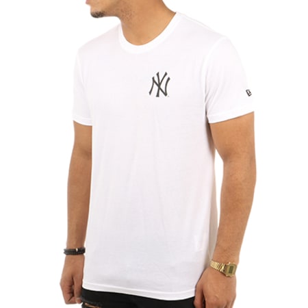 New Era - Tee Shirt East Coast Graphic New York Yankees MLB Blanc