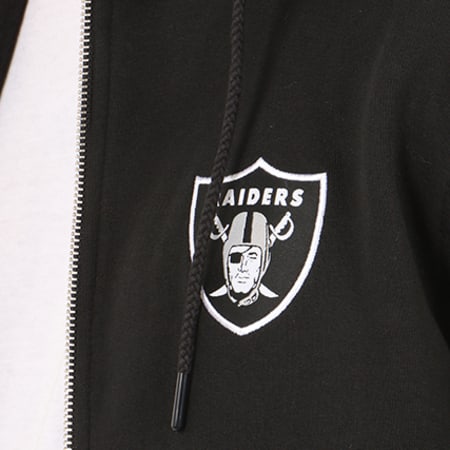 New Era - Sweat Zippé Capuche Team Apparel Oakland Raiders Noir 