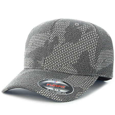 Classic Series - Casquette Fitted Jacquard Gris Camouflage
