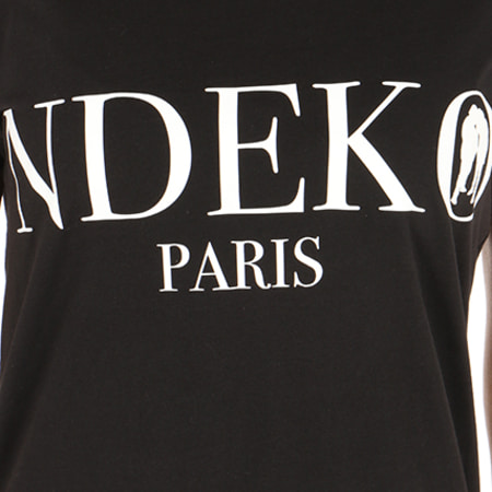 KeBlack - Tee Shirt Femme Typo Noir