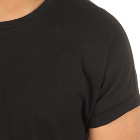 Urban Classics - Oversized Asymmetric Camiseta Negro