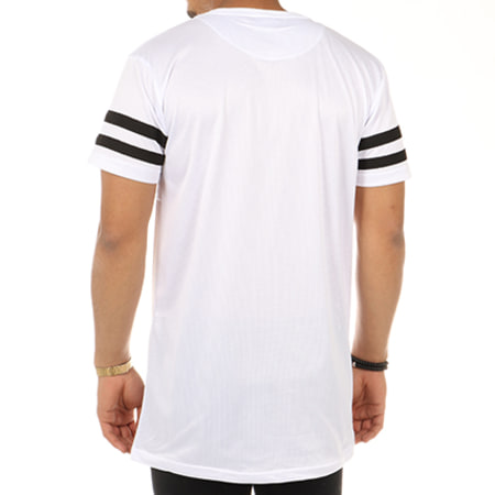 Urban Classics - Tee Shirt Bandes Oversize TB1236 Blanc