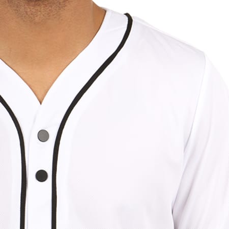 Urban Classics - Tee Shirt Baseball TB1237 Blanc