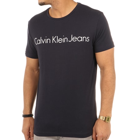 Calvin Klein - Tee Shirt Treasure 2 Bleu Marine