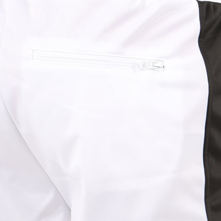 Urban Classics - Pantalon Jogging Bande TB1600 Blanc Noir 