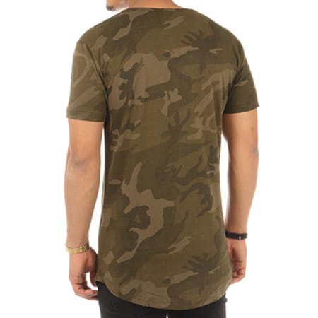 Urban Classics - Tee Shirt Oversize TB1646 Vert Kaki Camouflage 