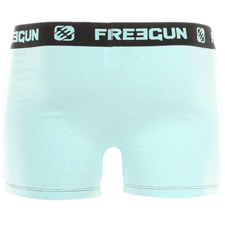 Freegun - Boxer Ultra Soft Ice Bleu Clair Chiné Noir