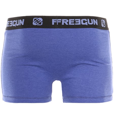 Freegun - Boxer Ultra Soft Ice Bleu Marine Chiné Noir