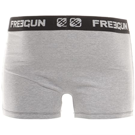 Freegun - Boxer Ultra Soft Ice Gris Chiné Noir