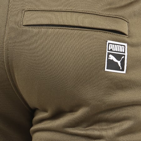 Puma - Pantalon Jogging Bande Archive 7 573313 Vert Kaki Noir