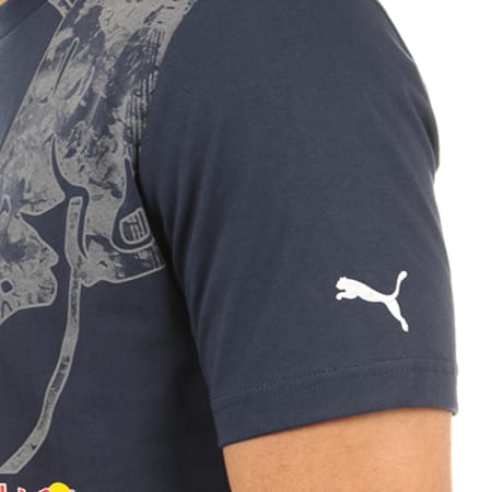 Puma - Tee Shirt Red Bull Graphic 573440 Bleu Marine