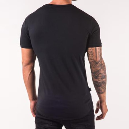 Gym King - Tee Shirt Oversize Curve Hem Noir