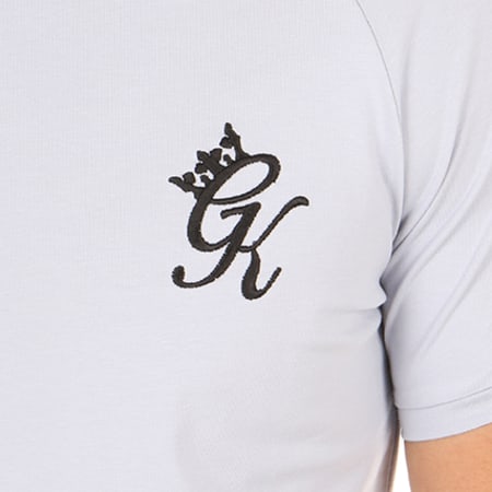 Gym King - Tee Shirt Oversize Avec Bandes Retro Bleu Gris