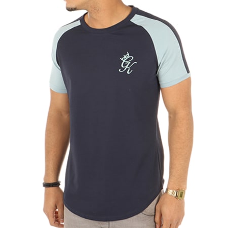 Gym King - Tee Shirt Oversize Avec Bandes Retro Bleu Marine