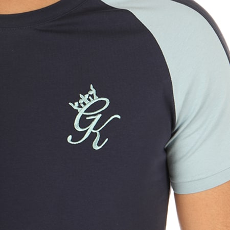 Gym King - Tee Shirt Oversize Avec Bandes Retro Bleu Marine