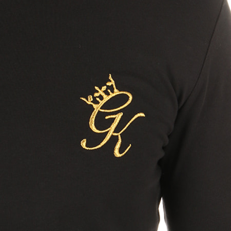 Gym King - Tee Shirt Manches Longues Oversize Undergarment Noir Doré