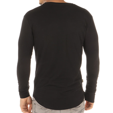 Gym King - Tee Shirt Manches Longues Oversize Undergarment Noir Doré