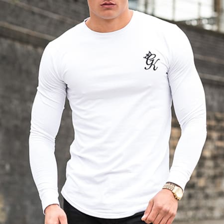 Gym King - Tee Shirt Manches Longues Oversize Undergarment Blanc