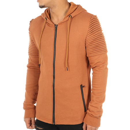 MTX - Veste Zippée Capuche Oversize F3017 Orange