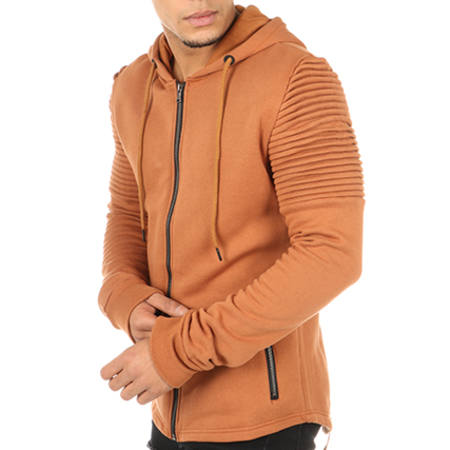 MTX - Veste Zippée Capuche Oversize F3017 Orange