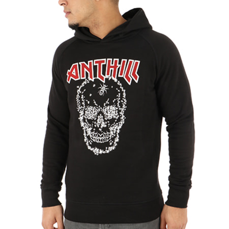 Anthill - Sweat Capuche Skull Noir