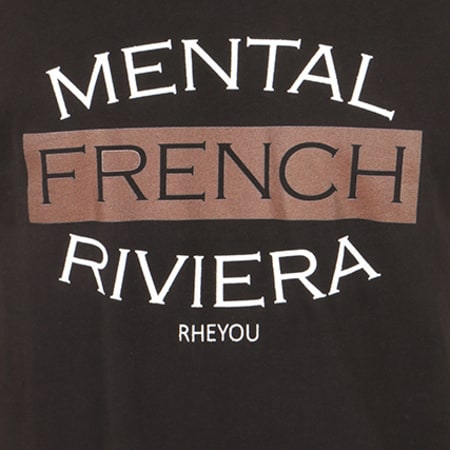 Hooss - Tee Shirt Mental French Riviera Noir