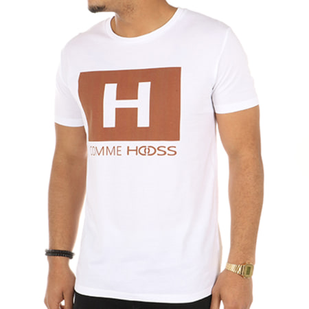 Hooss - Tee Shirt H Comme Hooss Blanc