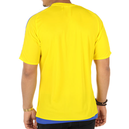 Adidas Sportswear - Tee Shirt De Sport Estro 15 Jersey M62776 Jaune Bleu Marine