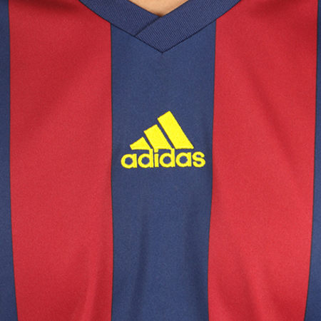 Adidas Sportswear - Tee Shirt De Sport Striped 15 Jersey S16141 Bordeaux Bleu Marine