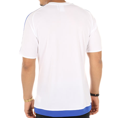 Adidas Sportswear - Tee Shirt De Sport Estro 15 Jersey S16169 Blanc Bleu Marine