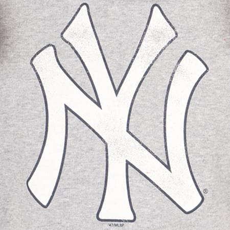 '47 Brand - Sweat Capuche New York Yankees 301397 Gris Chiné