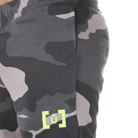 Unkut - Pantalon Jogging Gust Camouflage Noir Gris Anthracite Jaune Fluo