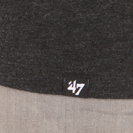 '47 Brand - Tee Shirt Avec Bandes Chicago Bulls 306367 Noir Chiné