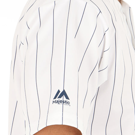 Majestic Athletic - Tee Shirt Oversize New York Yankees Replica Jersey Blanc 