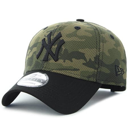 New Era - Casquette Mesh Overlay New York Yankees MLB Vert Kaki Camouflage
