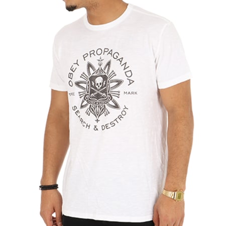 Obey - Tee Shirt Think And Create Blanc