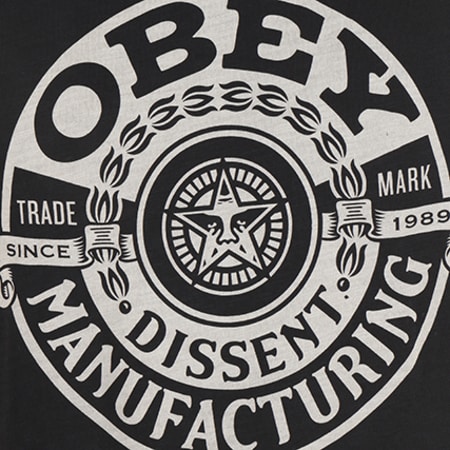 Obey - Tee Shirt Dissent Wreath Noir