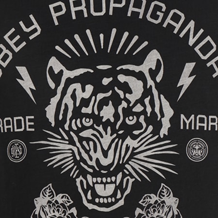 Obey - Tee Shirt Kiss Me Deadly Tiger Noir