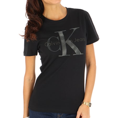 Calvin Klein - Tee Shirt Femme Tanya 38 True Icon 6528 Noir